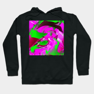 Cheerful bright green on pink Hoodie